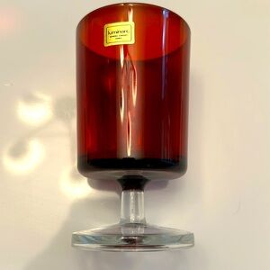 Vintage Luminarc Ruby Red Glass